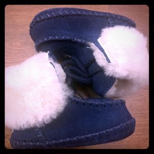 Blue Baby Fur Uggs Size 0/1